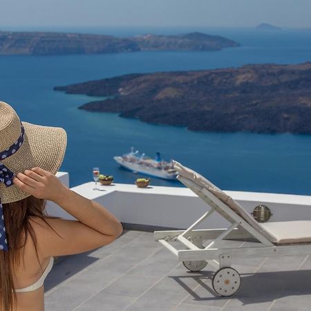 Vila Karpimo Horizon - Caldera View With Private Hot Tub Firostefani Exteriér fotografie