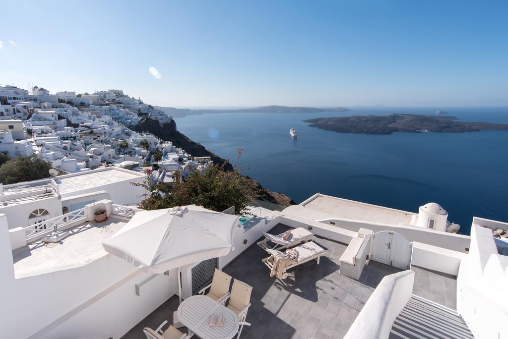 Vila Karpimo Horizon - Caldera View With Private Hot Tub Firostefani Exteriér fotografie