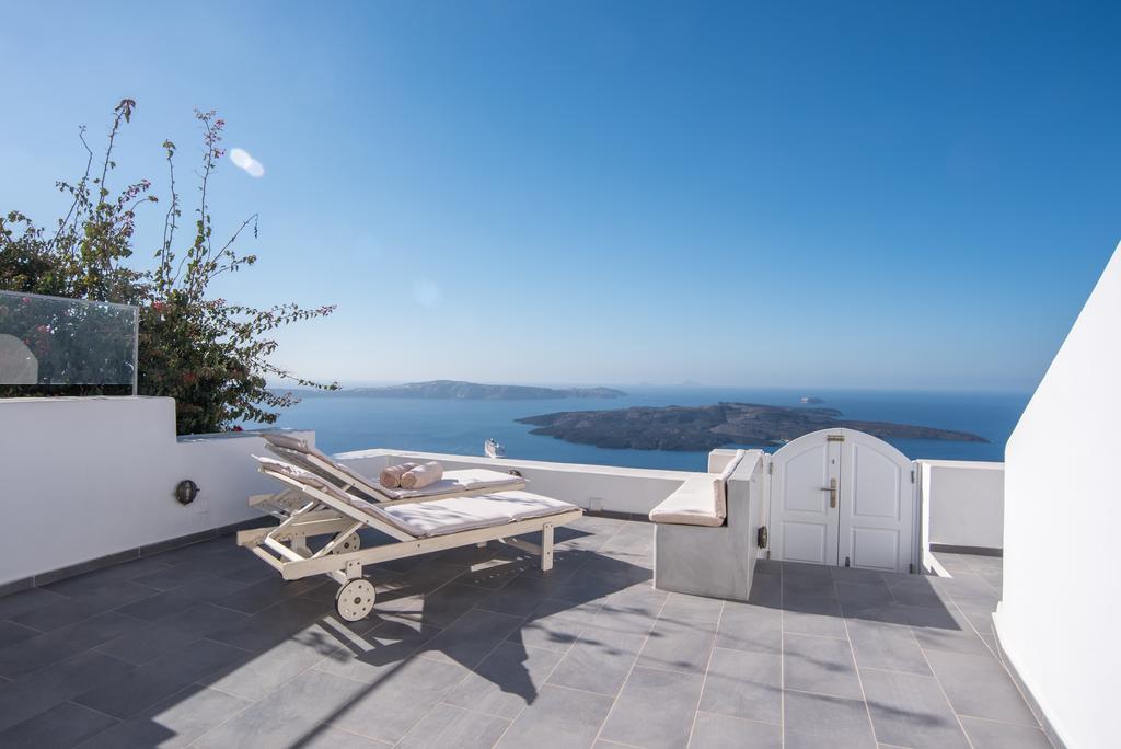 Vila Karpimo Horizon - Caldera View With Private Hot Tub Firostefani Pokoj fotografie
