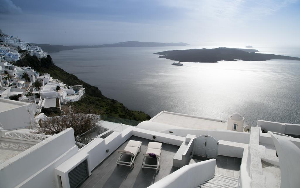 Vila Karpimo Horizon - Caldera View With Private Hot Tub Firostefani Pokoj fotografie